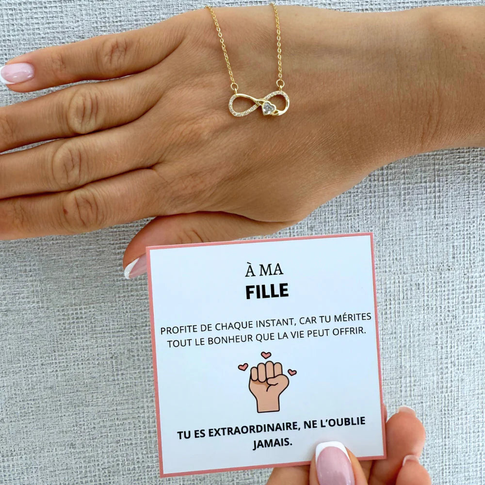 À Ma Fille - Collier Porte Bonheur
