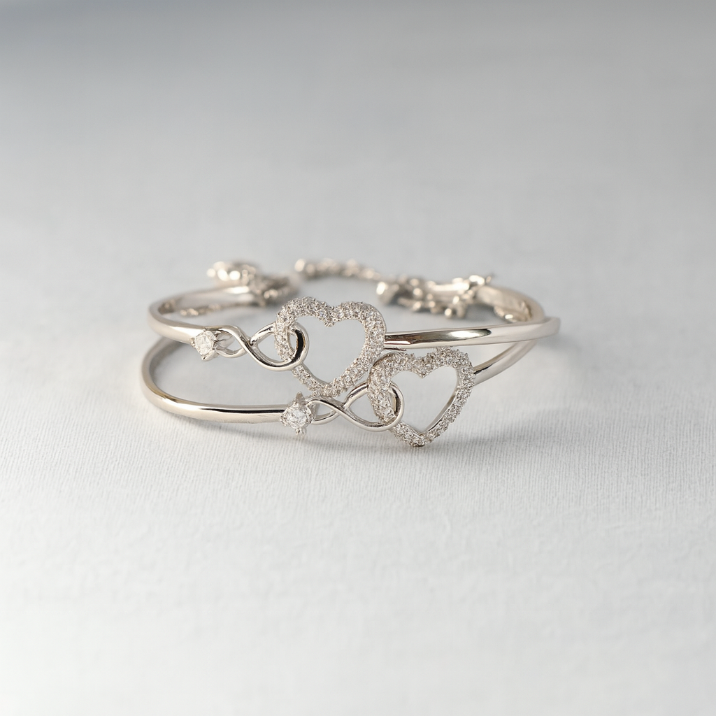 Bracelet "Cœur Infini" – Mère et Fille (ARGENT 925)