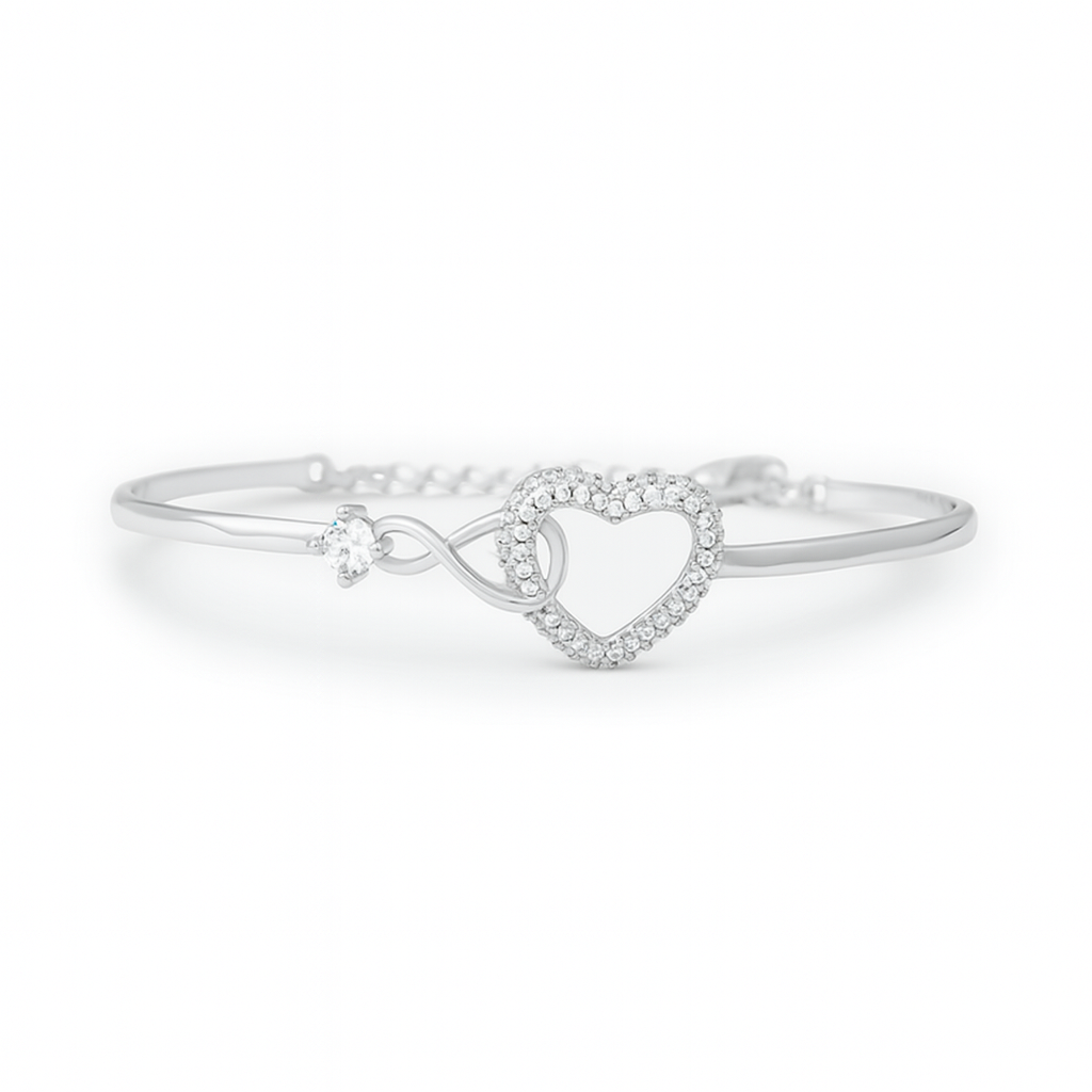 Bracelet "Cœur Infini" – Mère et Fille (ARGENT 925)